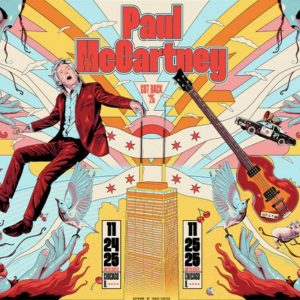 Paul McCartney Got Back 2025 Chicago Event Poster