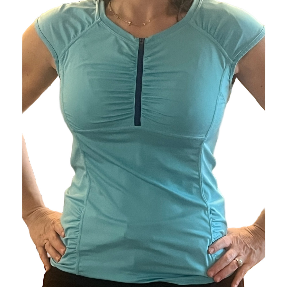 Athleta Sleeveless Quarter-Zip Cycling Top
