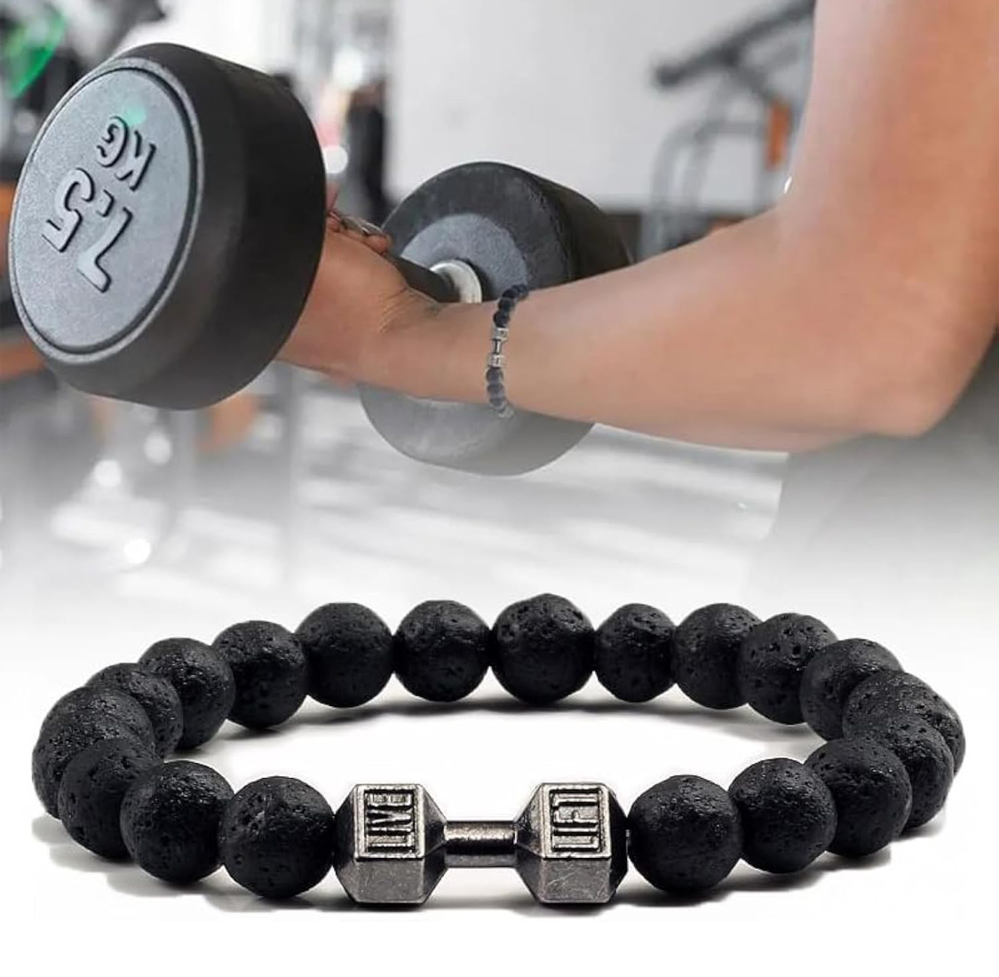 Dumbbell Stone Bracelet - Image 6