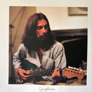 George Harrison Playing The Guitar Litho - 20”x20”