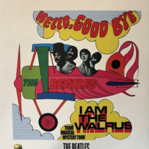 The Beatles ‘Hello Goodbye - I Am The Walrus’ Lithograph 20”x20”
