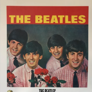 ‘The Beatles with Roses’ Litho - 20”x20”